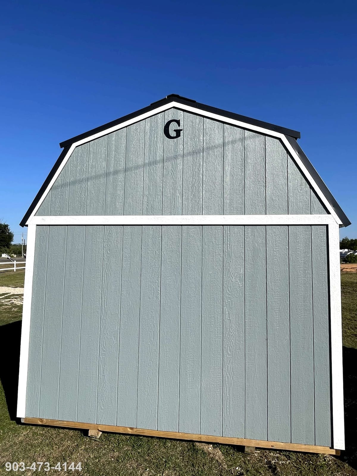 10x16 Side Lofted Barn at Tyler Lot- ETX Steel Tyler