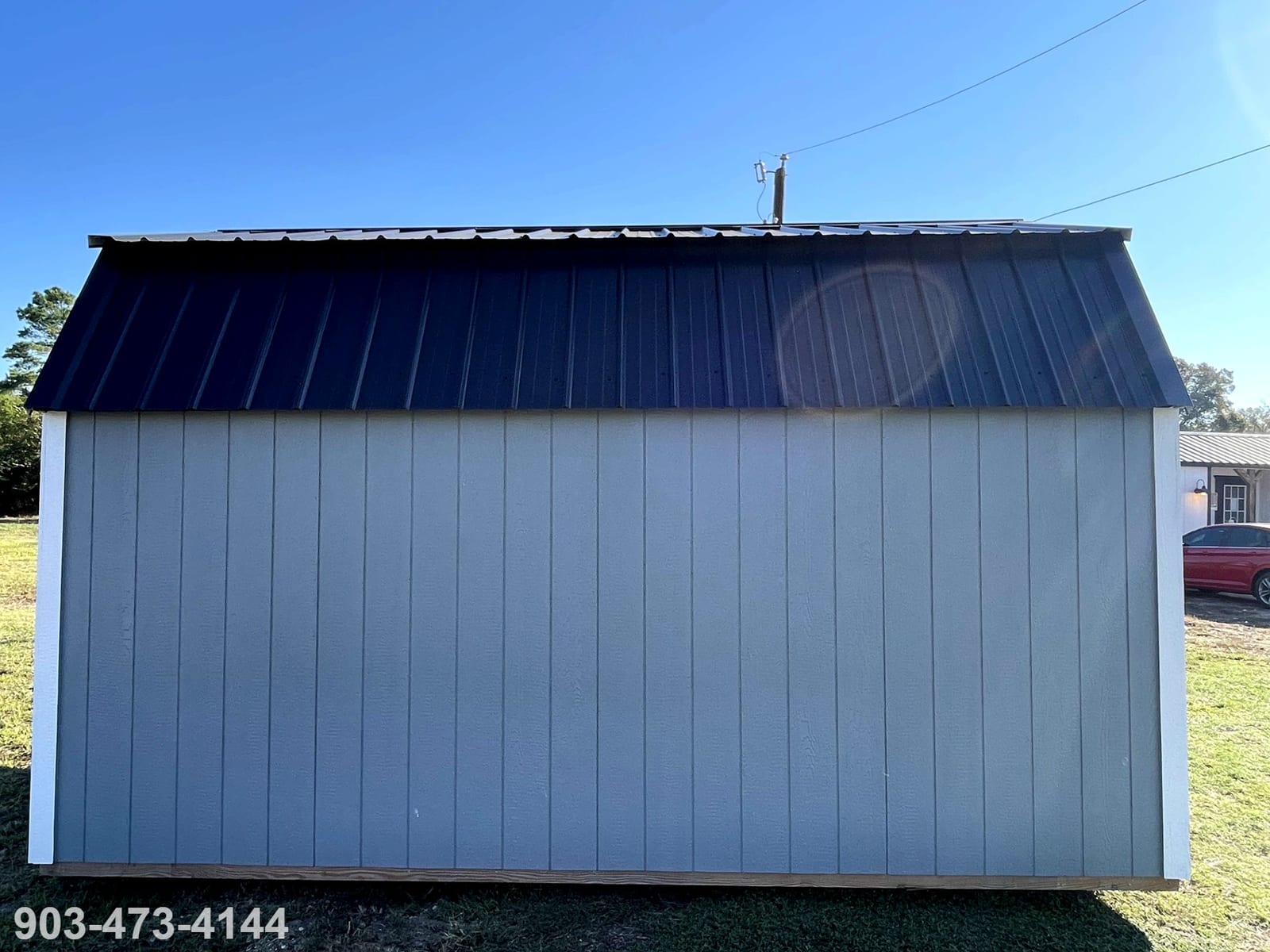 10x16 Side Lofted Barn at Tyler Lot- ETX Steel Tyler