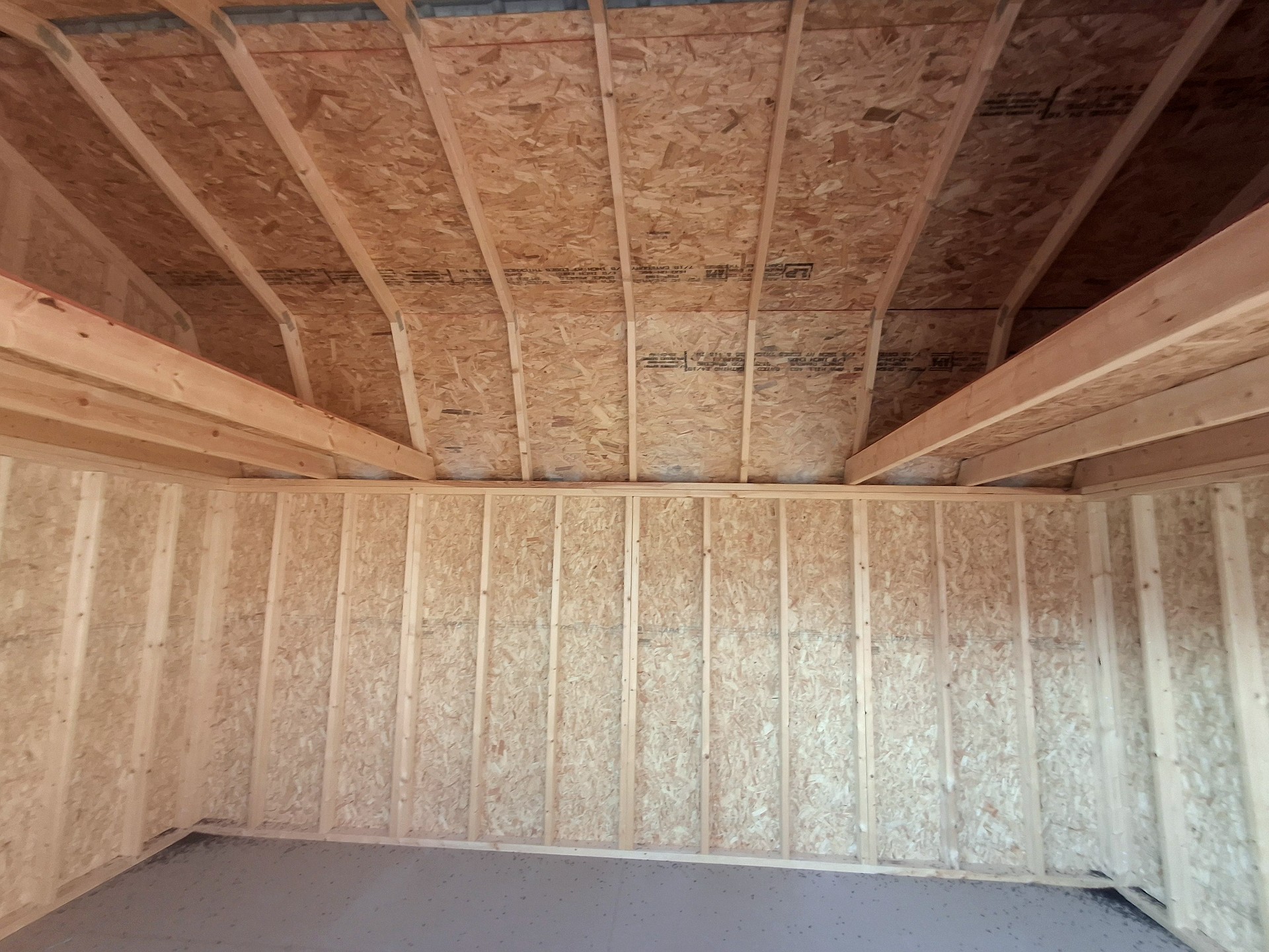 12x16 Side Lofted Barn at Kirbyville Lot - Essex Bros