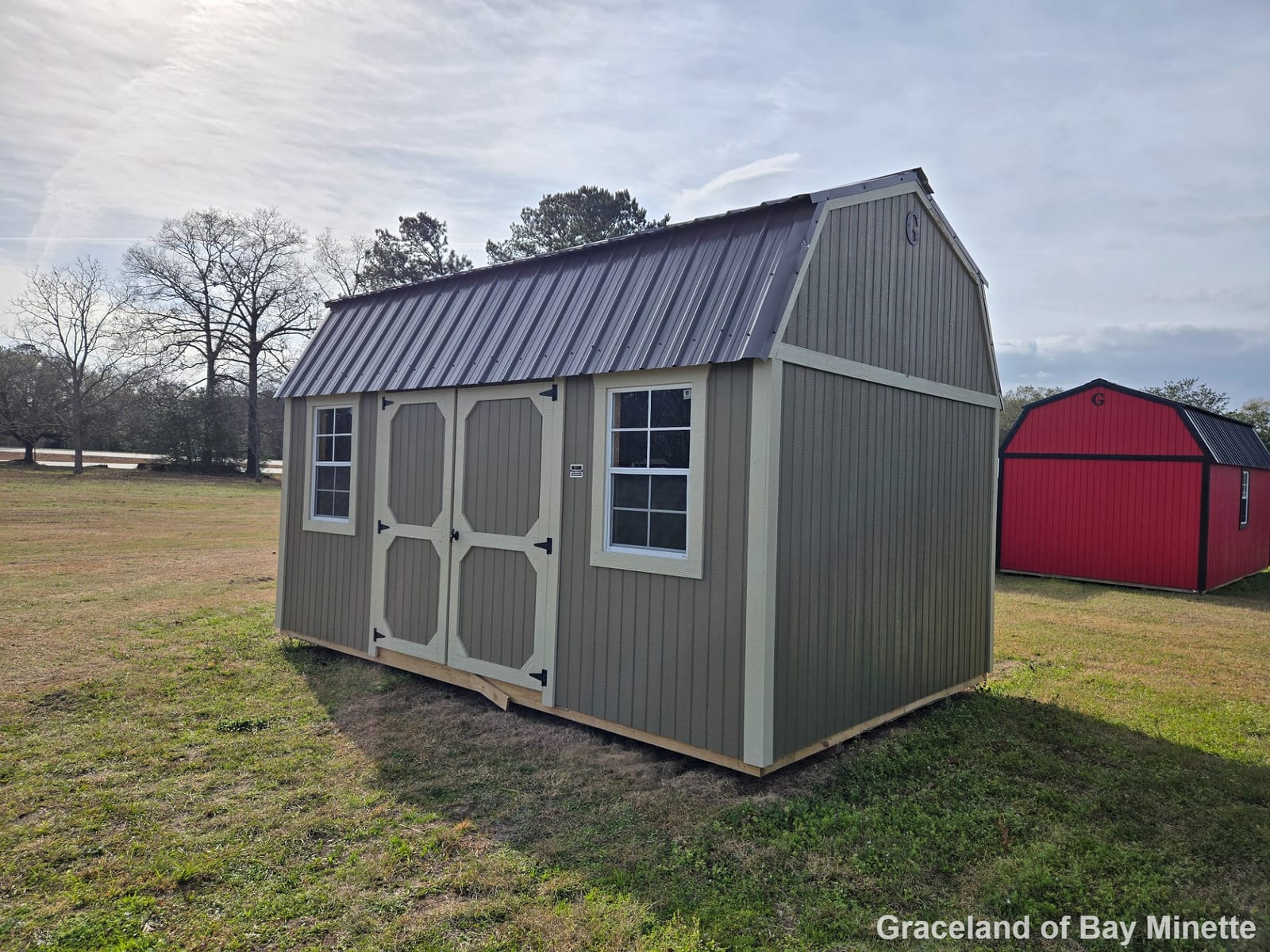 10x16 Side Lofted Barn at Graceland of Bay Minette