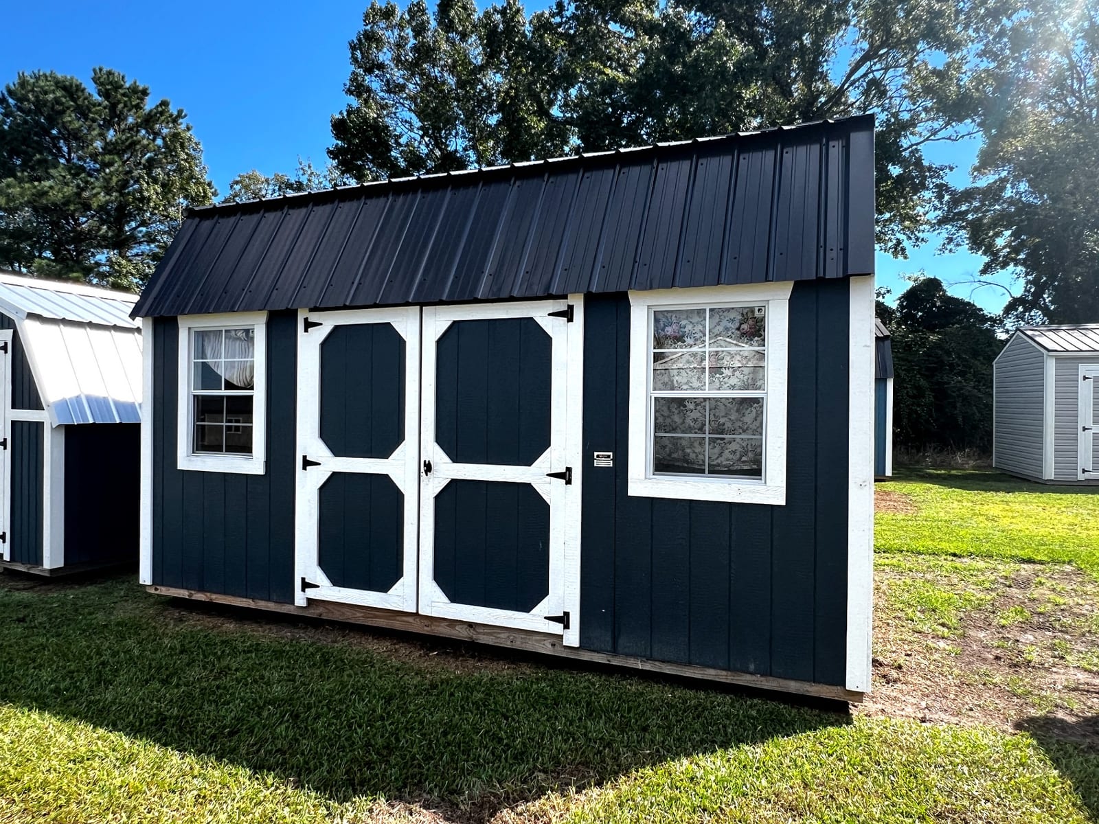 10x16 Side Lofted Barn at Toler's Coastal Structures - Newport