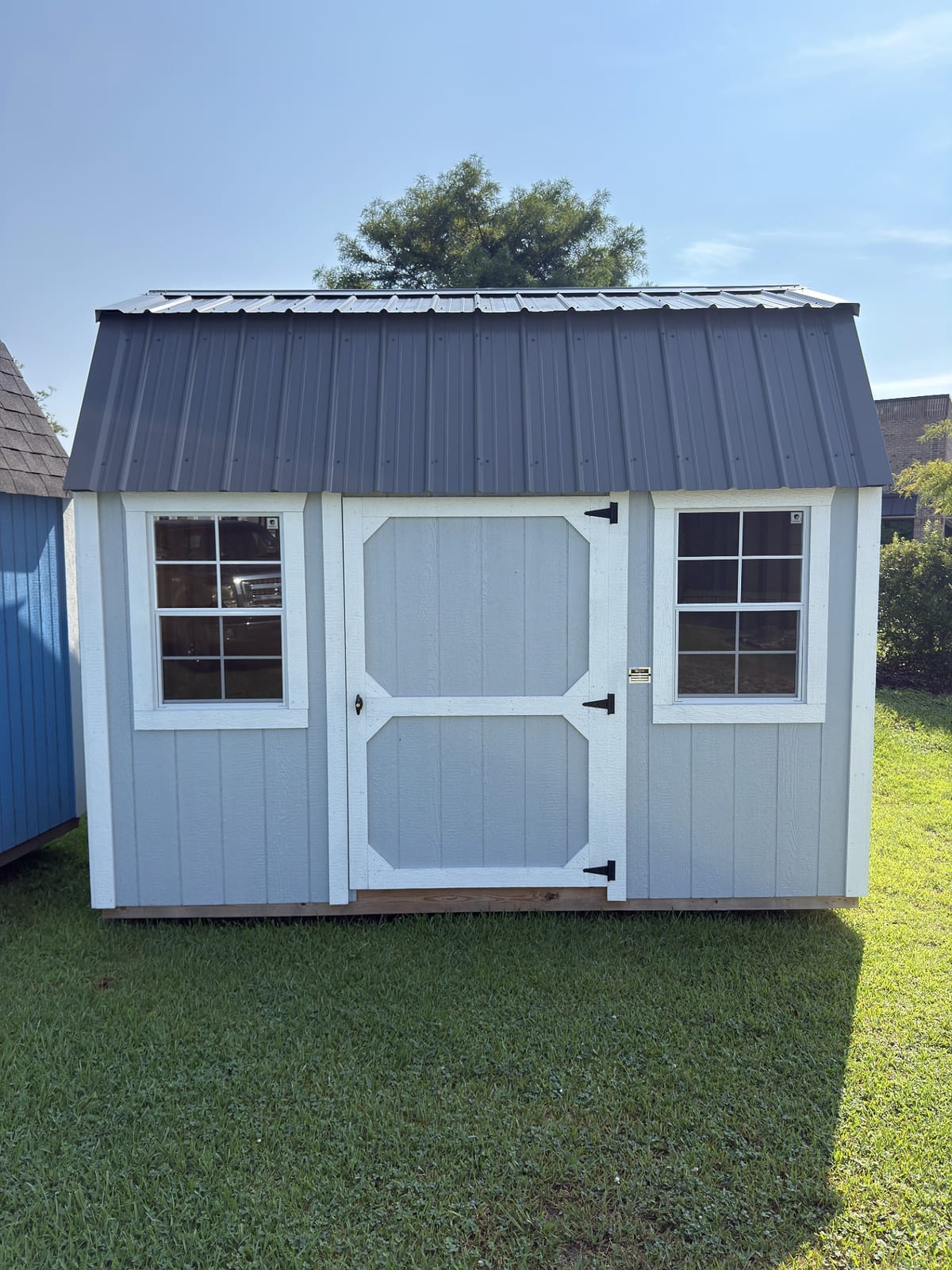8x12 Side Lofted Barn at Toler's Coastal Structures - Newport