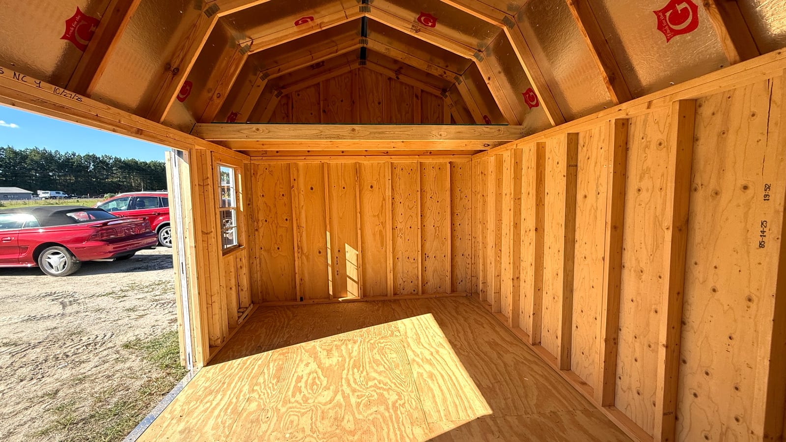 10x16 Side Lofted Barn at Alpha1 Storage Solutions
