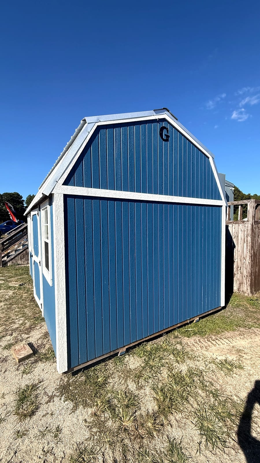10x16 Side Lofted Barn at Alpha1 Storage Solutions