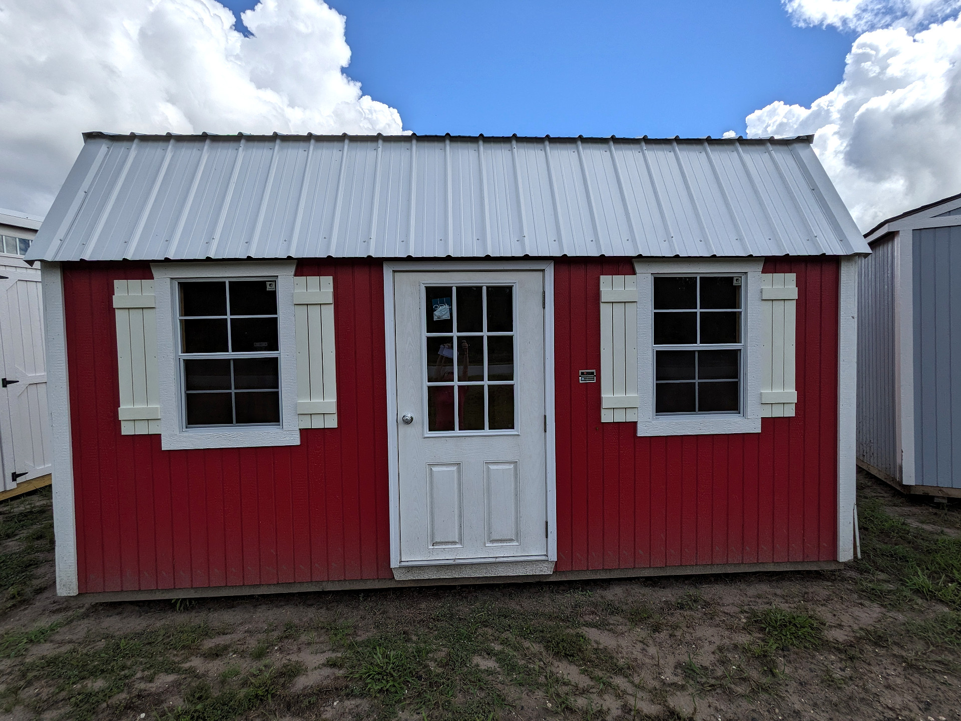 10x16 Side Lofted Barn at Graceland Storage Sheds and Buildings of Kingsland