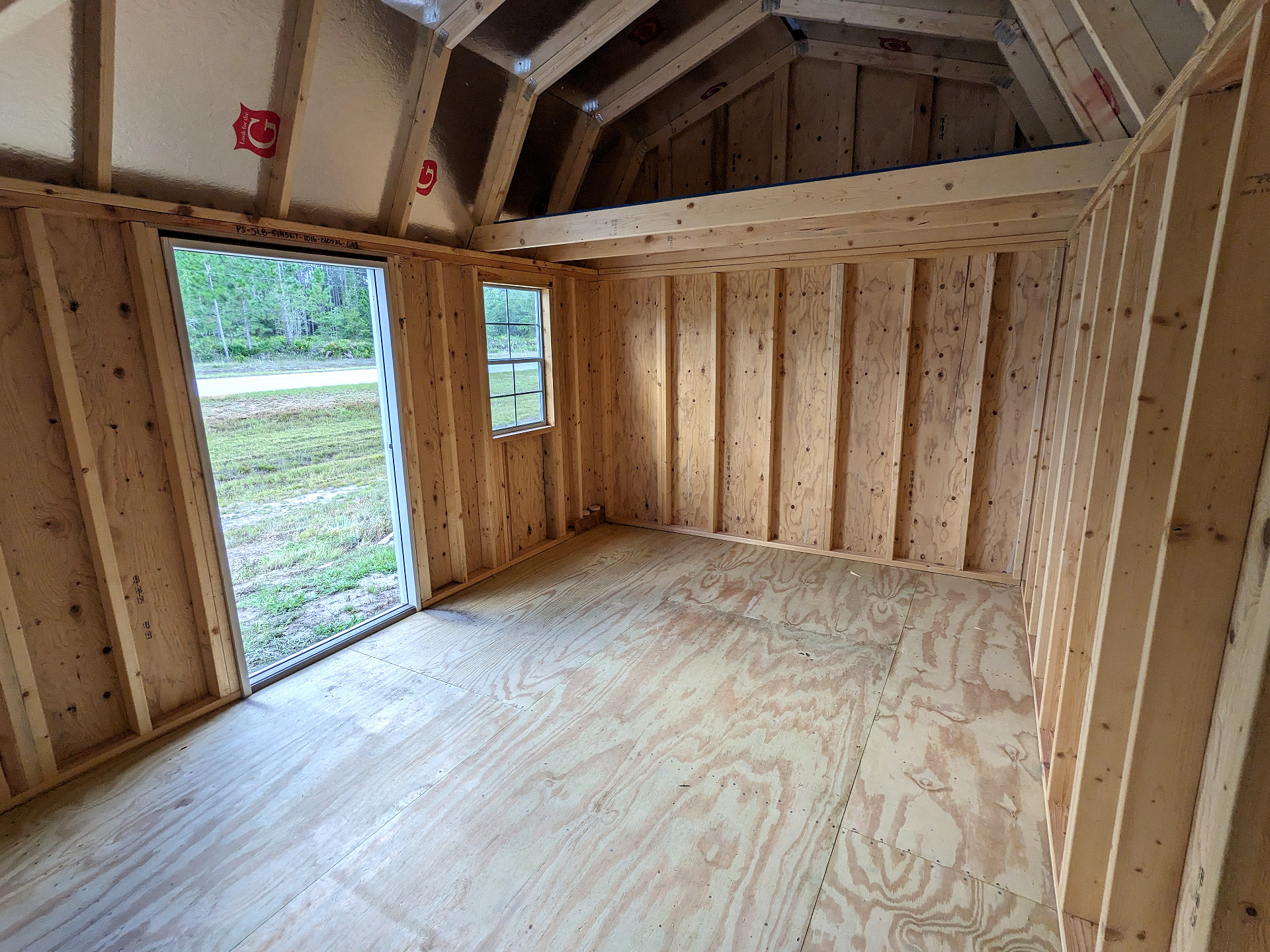 10x16 Side Lofted Barn at Graceland Storage Sheds and Buildings of Kingsland