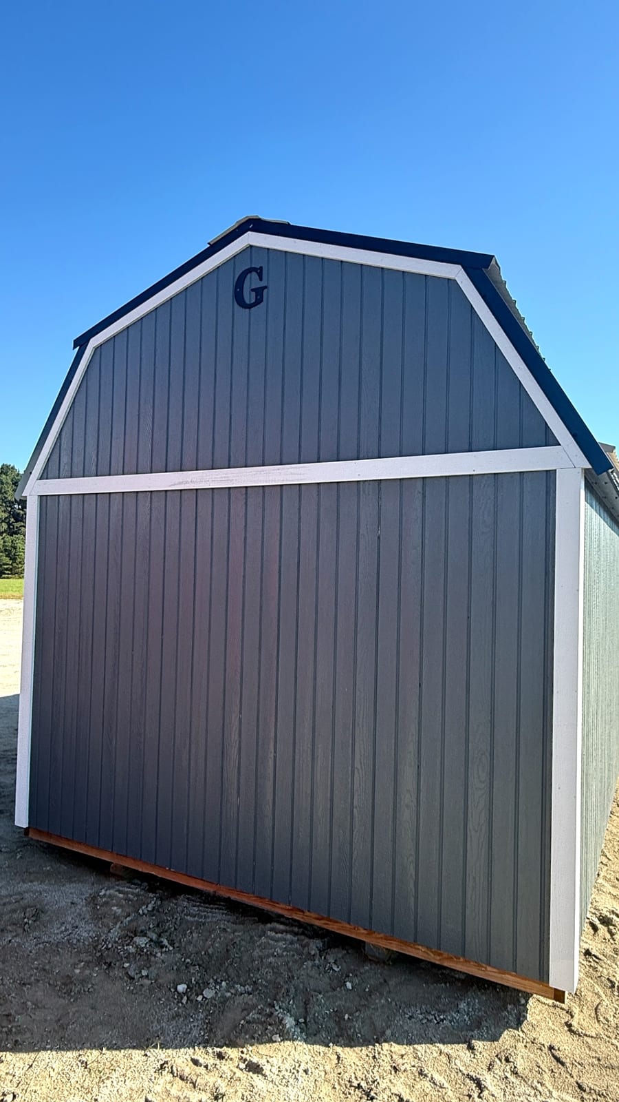 10x12 Side Lofted Barn at Alpha1 Storage Solutions