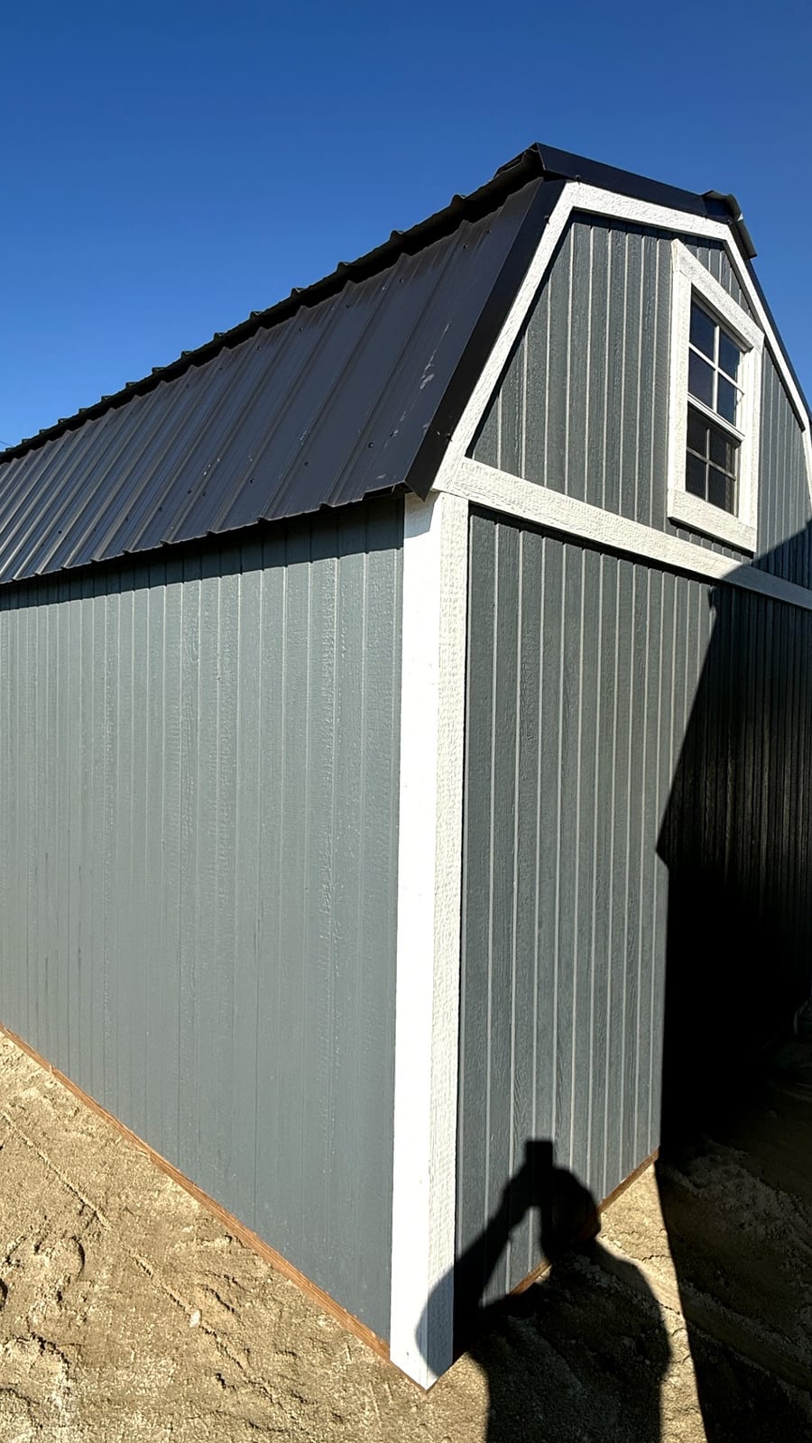 10x12 Side Lofted Barn at Alpha1 Storage Solutions