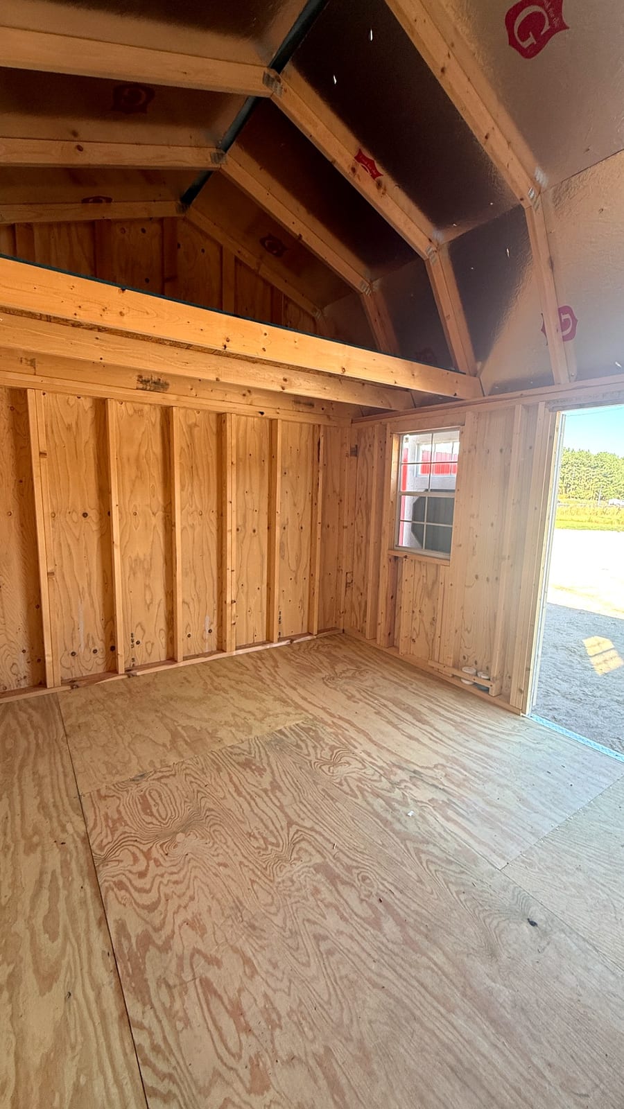 10x12 Side Lofted Barn at Alpha1 Storage Solutions