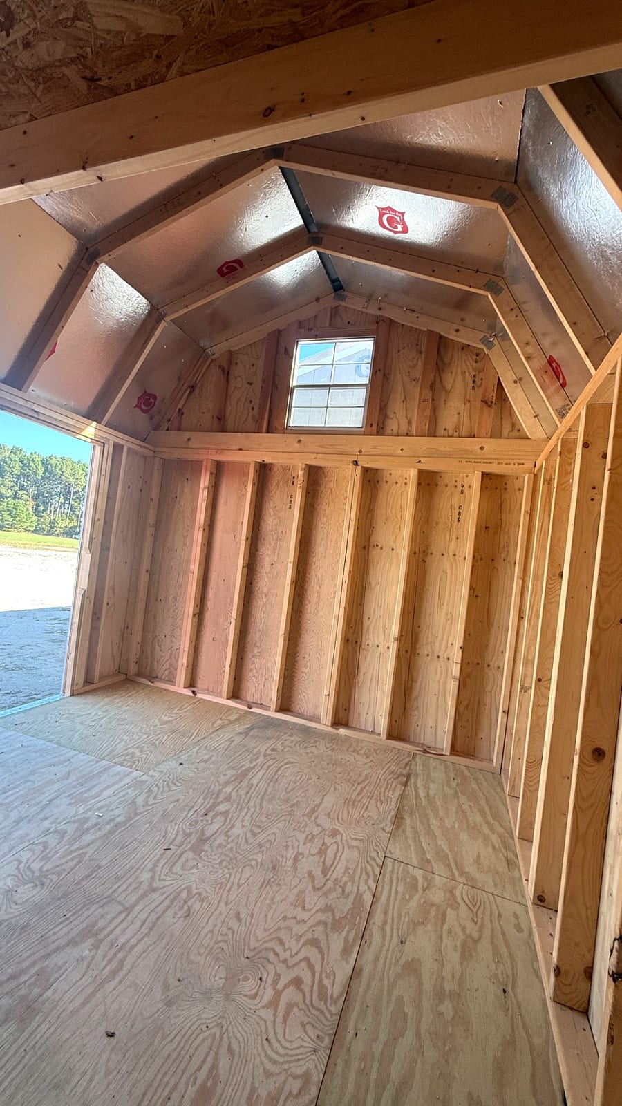 10x12 Side Lofted Barn at Alpha1 Storage Solutions