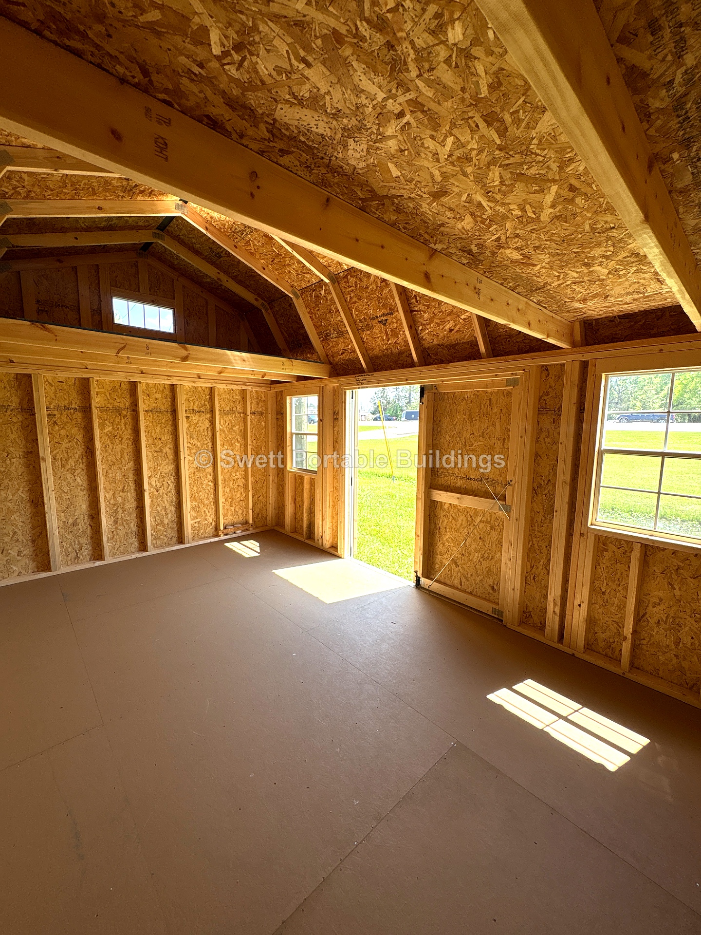 10x16 Side Lofted Barn at Swett Portable Buildings LLC