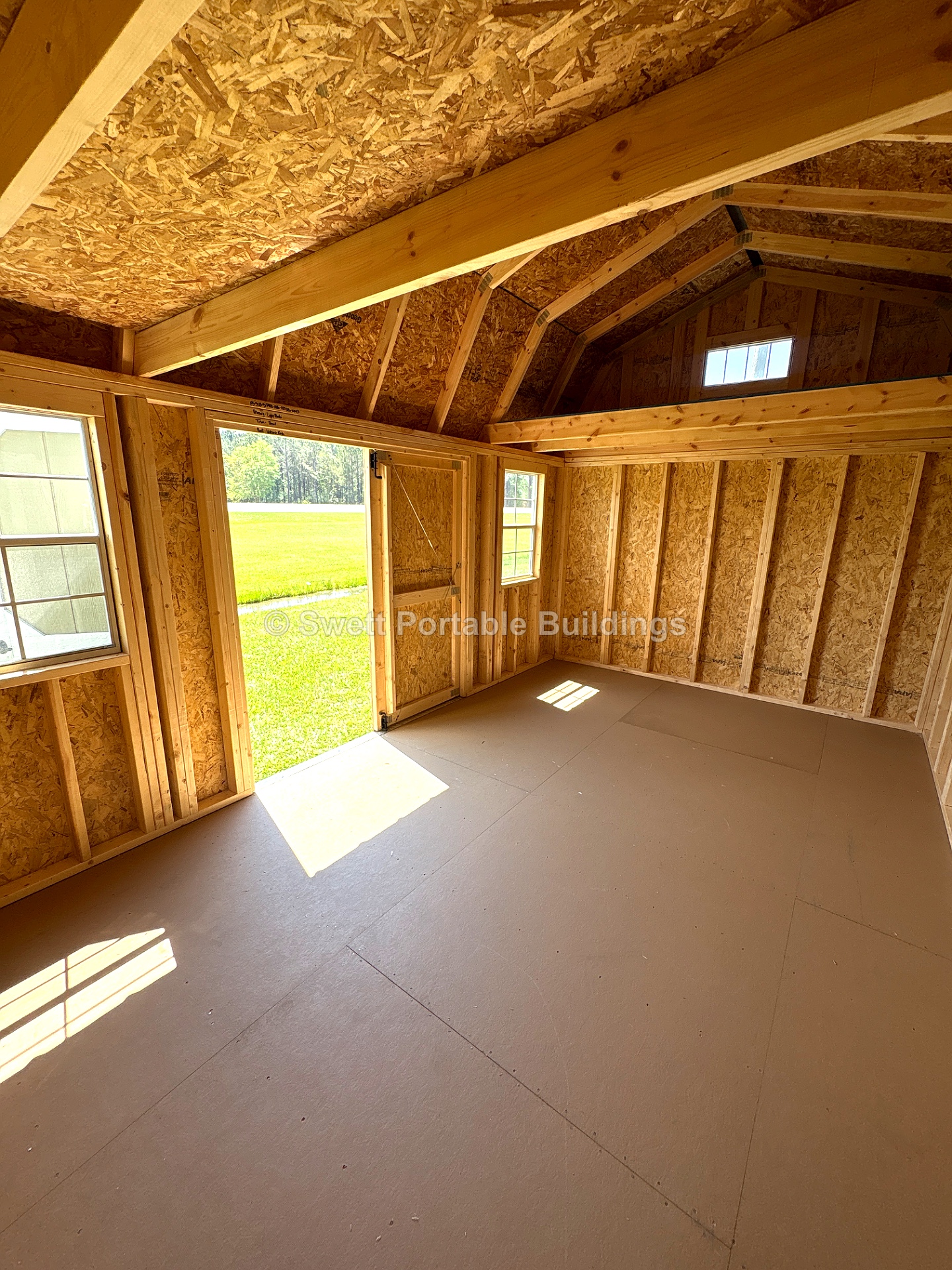 10x16 Side Lofted Barn at Swett Portable Buildings LLC