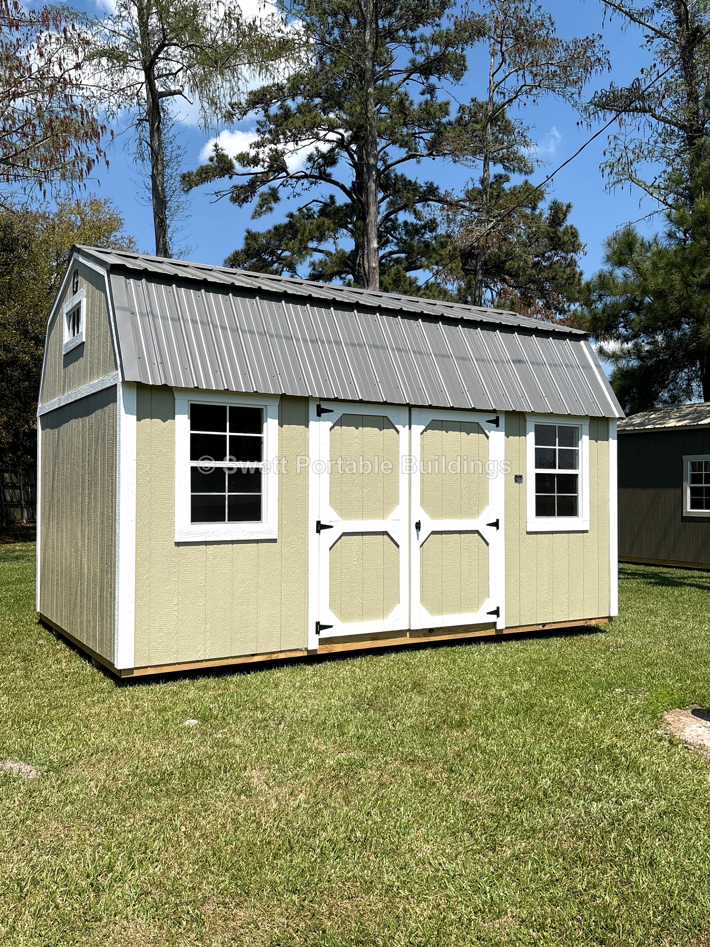 10x16 Side Lofted Barn at Swett Portable Buildings LLC