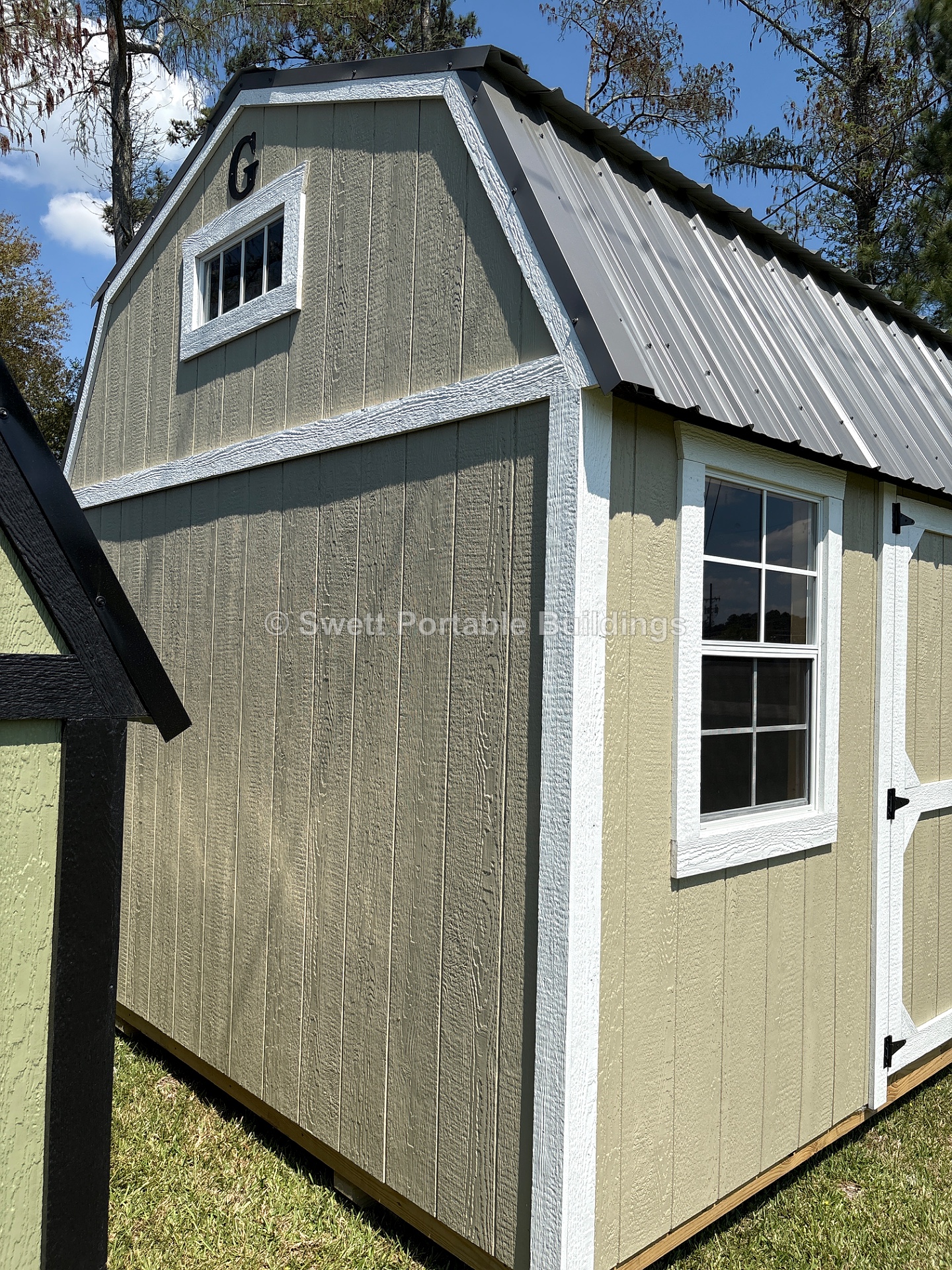 10x16 Side Lofted Barn at Swett Portable Buildings LLC