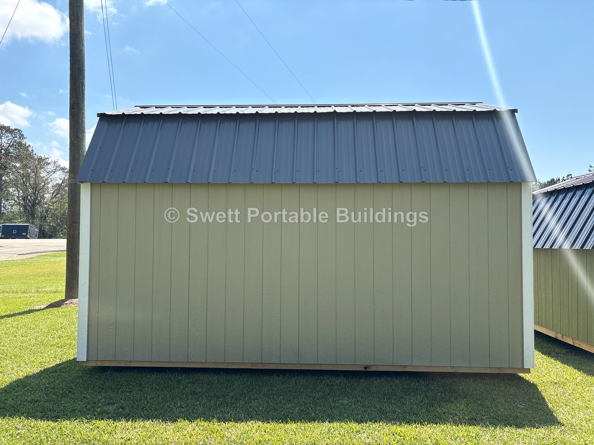 10x16 Side Lofted Barn at Swett Portable Buildings LLC