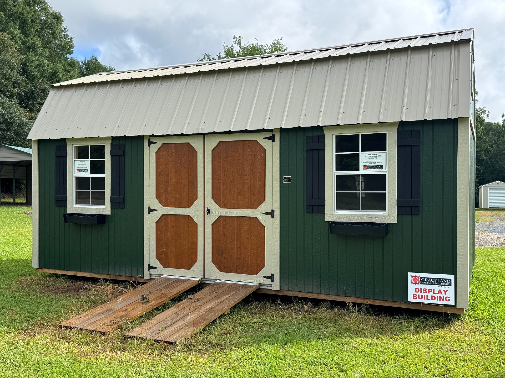 10x20 Side Lofted Barn at Southern Ag Equipment, LLC - Saint Francisville, Louisiana