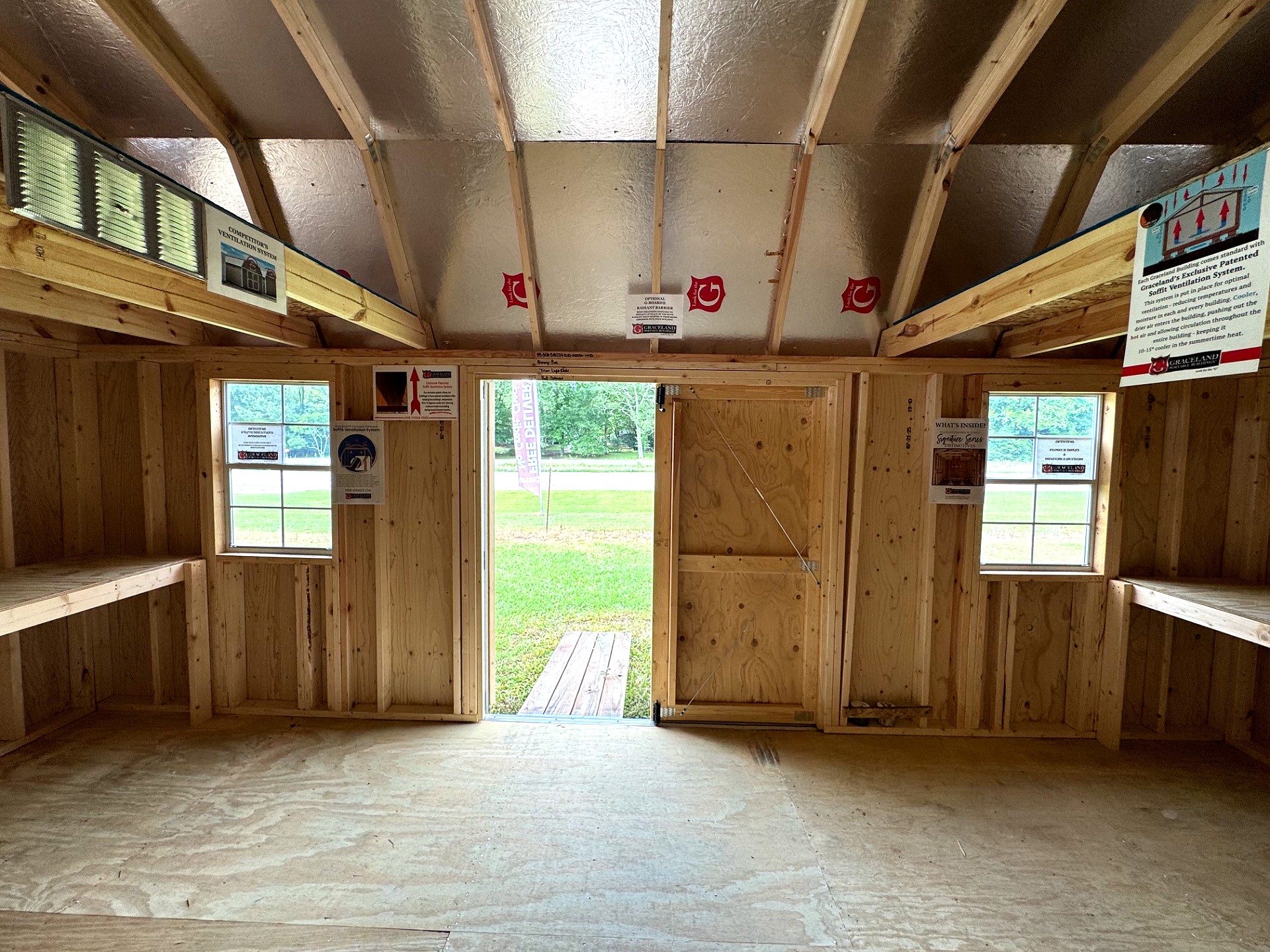 10x20 Side Lofted Barn at Southern Ag Equipment, LLC - Saint Francisville, Louisiana