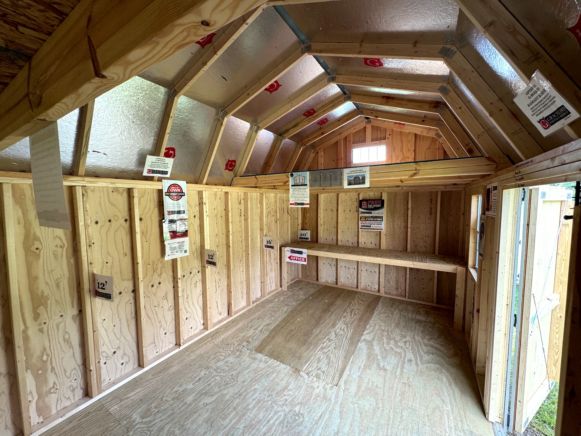 10x20 Side Lofted Barn at Southern Ag Equipment, LLC - Saint Francisville, Louisiana