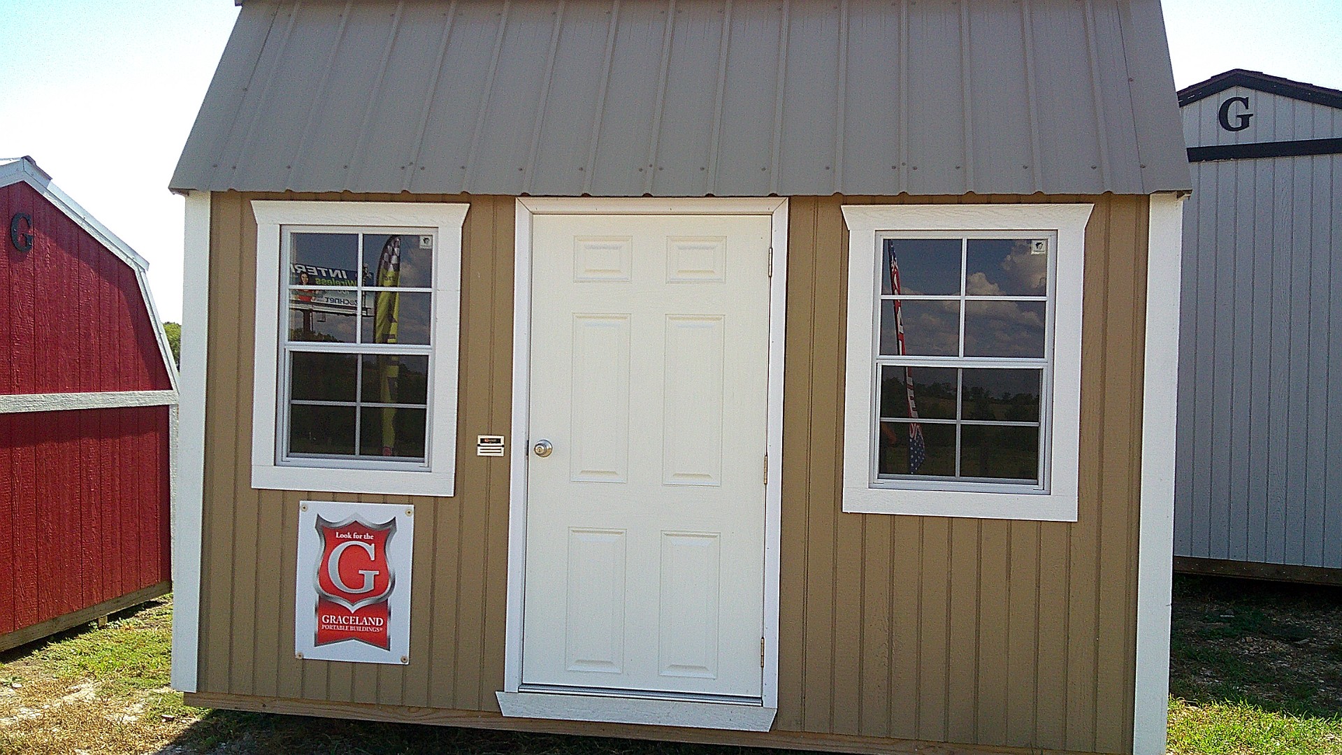 10x12 Side Lofted Barn at Hill  Top Sales