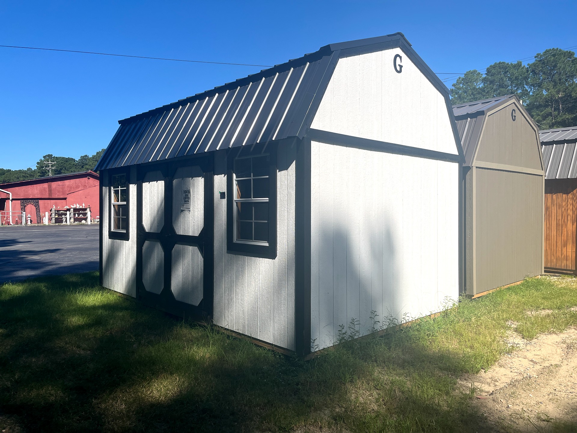 10x16 Side Lofted Barn at Portable Buildings of Ravenel