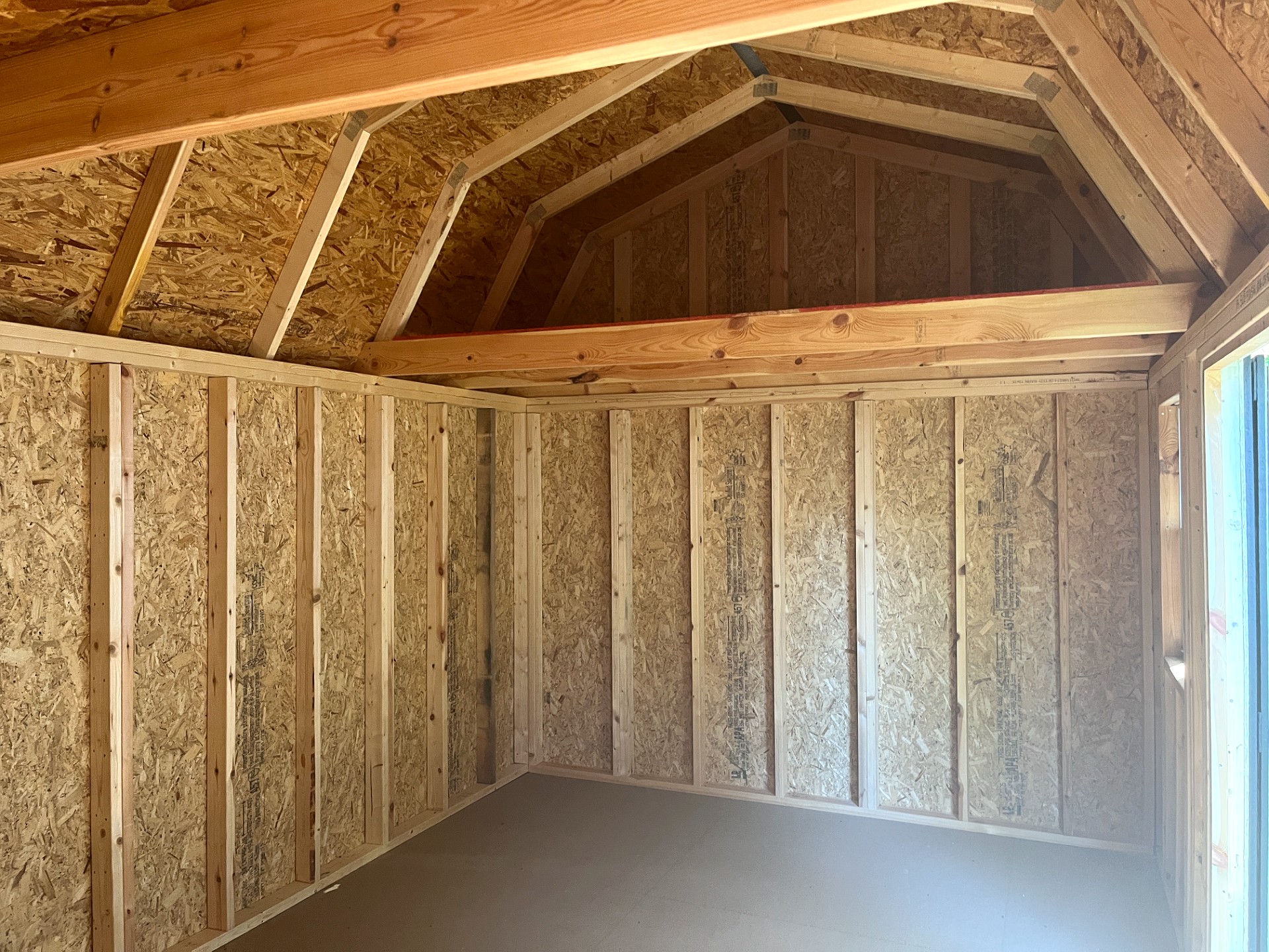 10x16 Side Lofted Barn at Portable Buildings of Ravenel