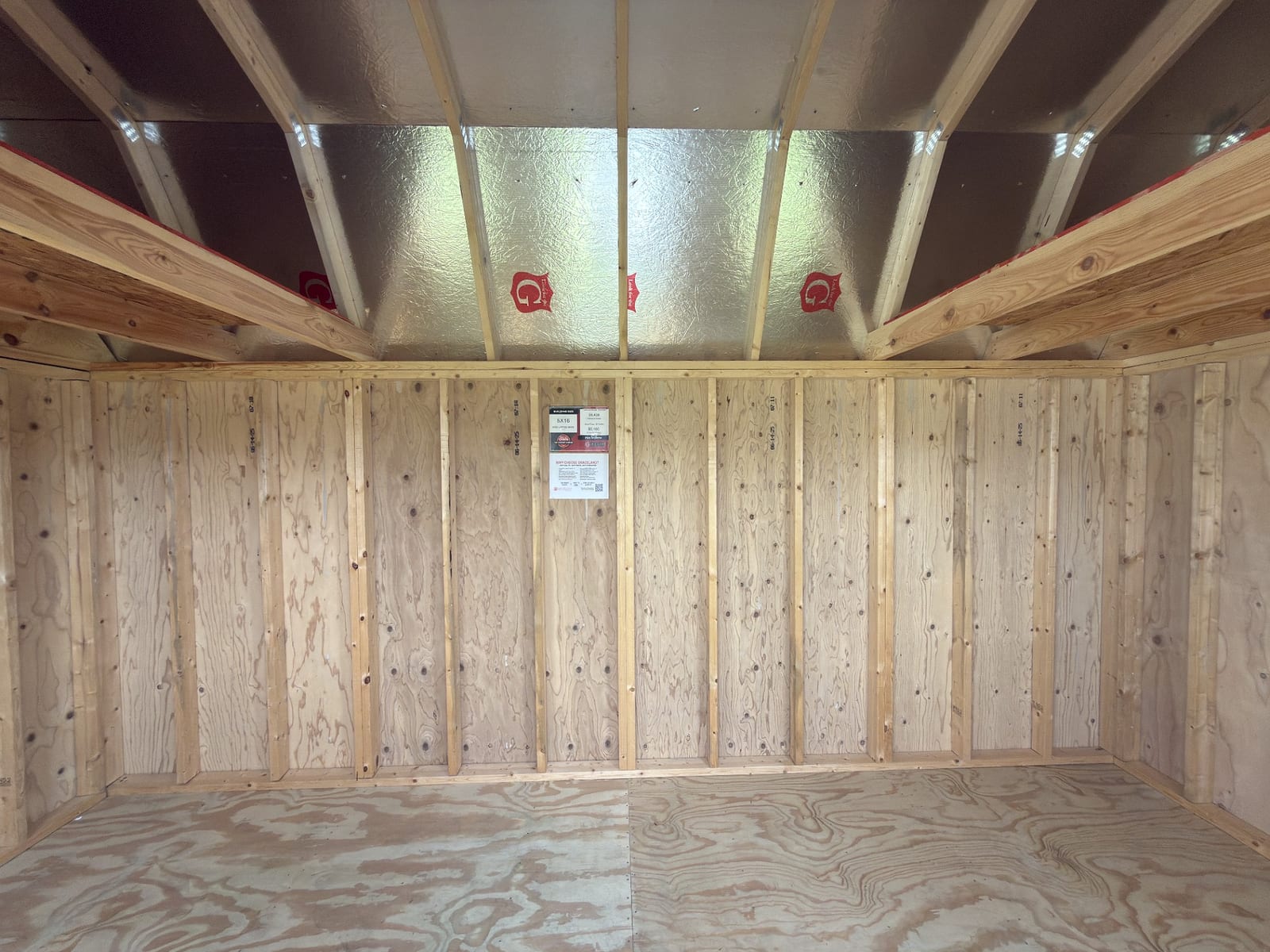 8x16 Side Lofted Barn at Toler's Coastal Structures - Newport