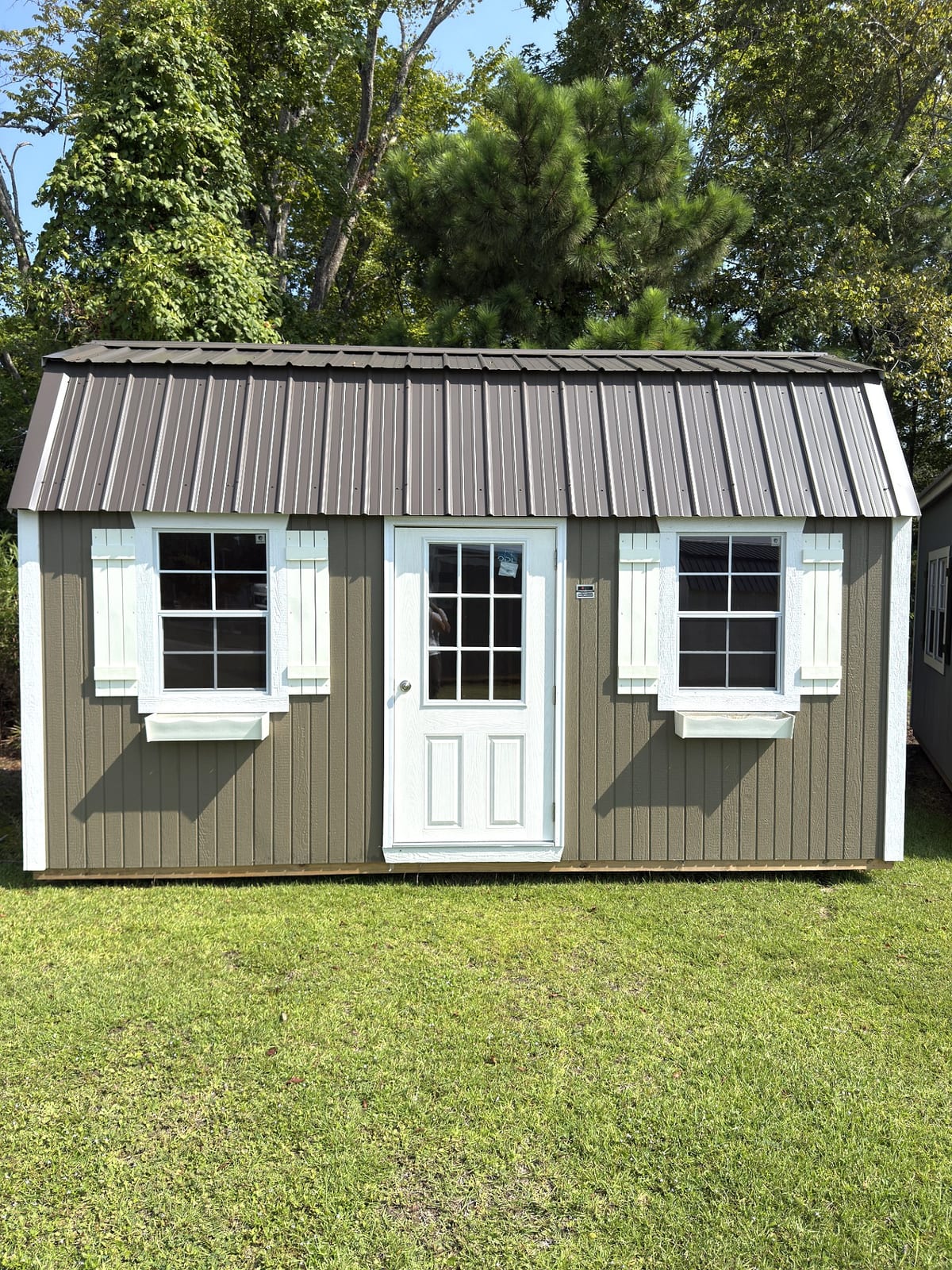 8x16 Side Lofted Barn at Toler's Coastal Structures - Newport