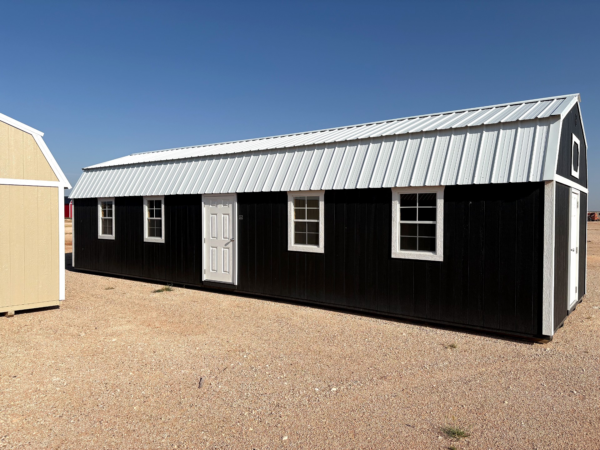 14x40 Side Lofted Barn at Graceland Portable Buildings of Lubbock