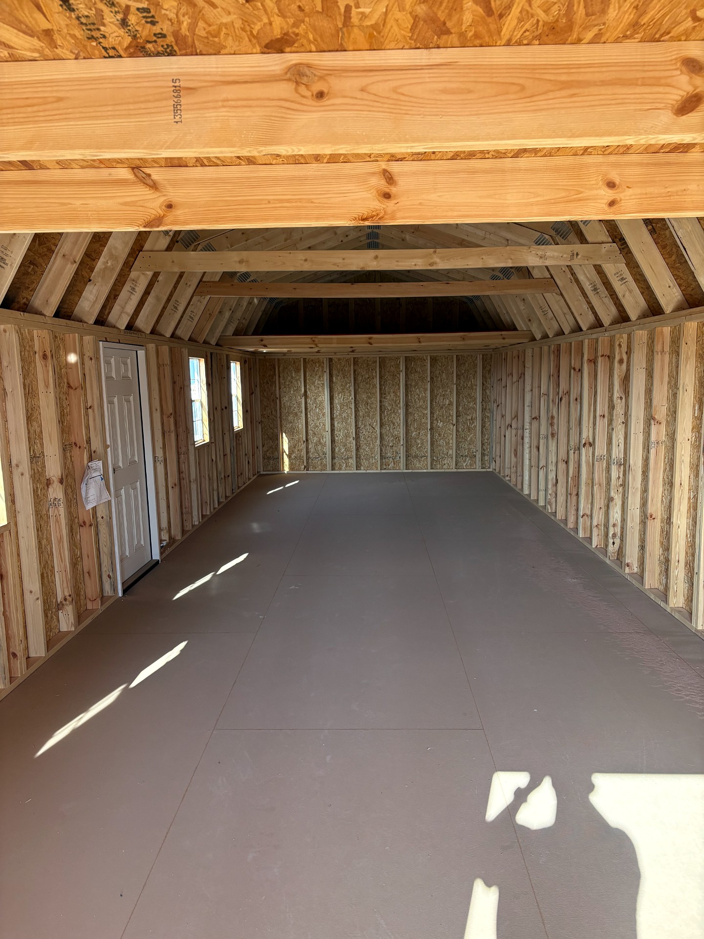 14x40 Side Lofted Barn at Graceland Portable Buildings of Lubbock