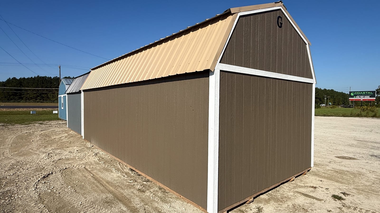 12x24 Side Lofted Barn at Alpha1 Storage Solutions