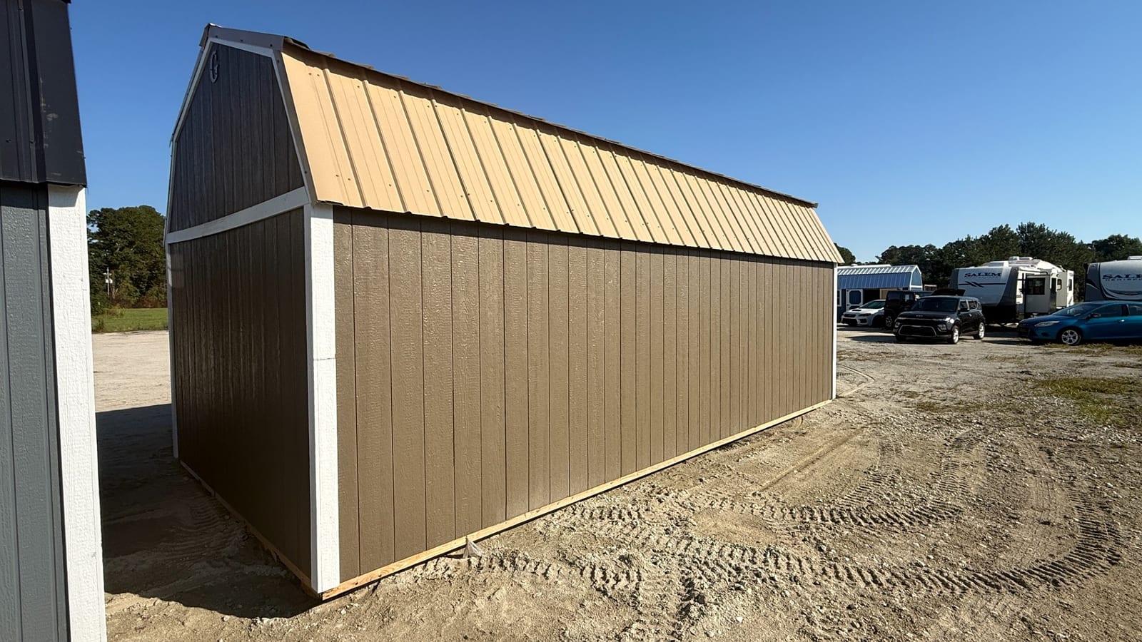 12x24 Side Lofted Barn at Alpha1 Storage Solutions
