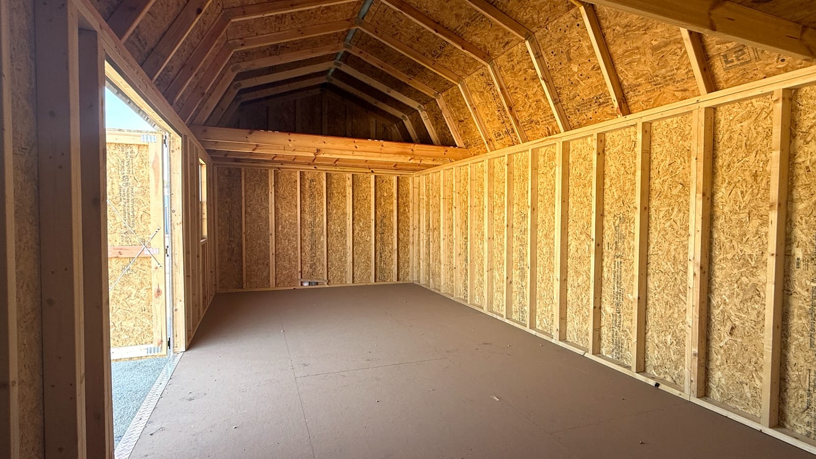 12x24 Side Lofted Barn at Alpha1 Storage Solutions