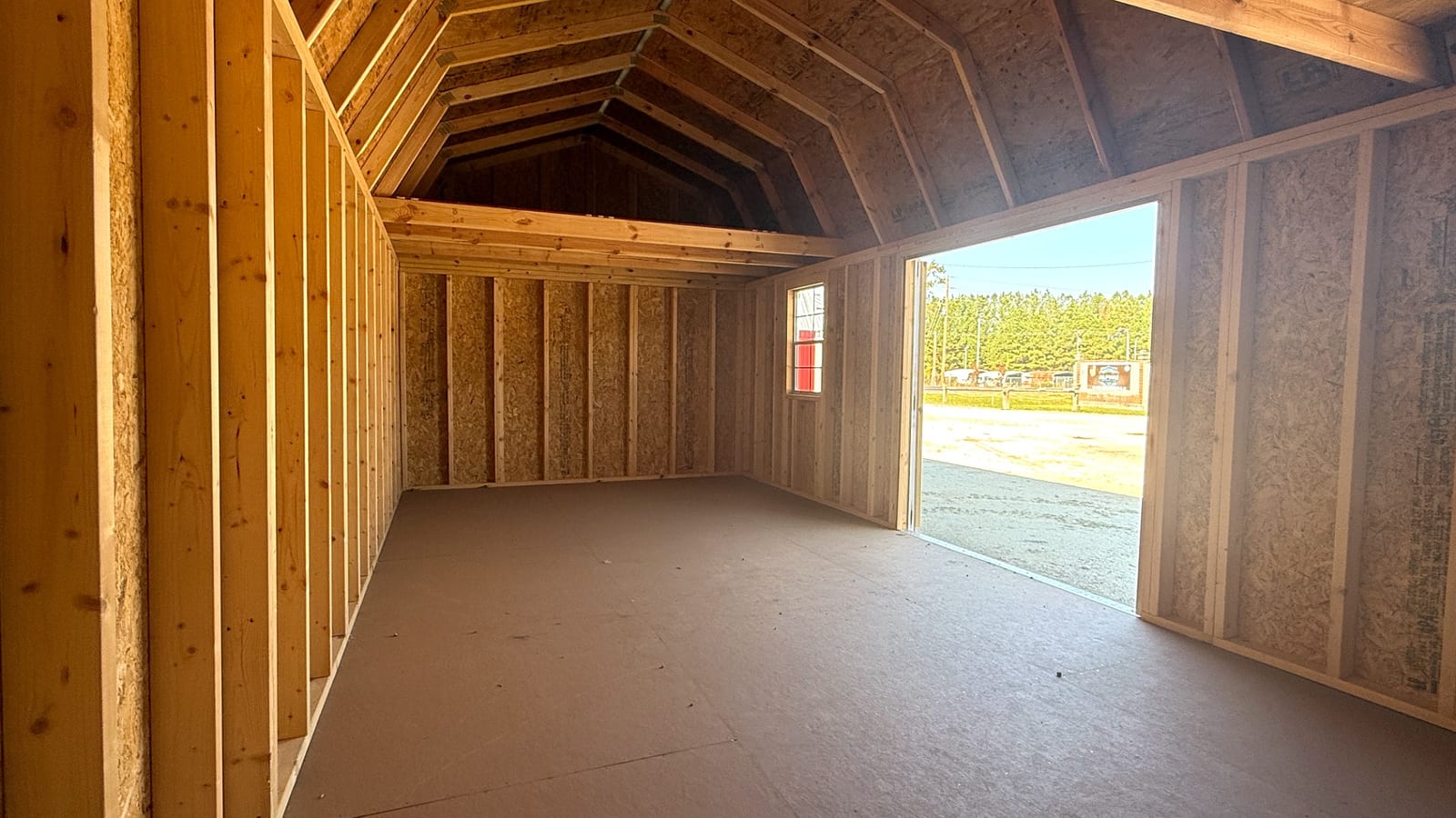 12x24 Side Lofted Barn at Alpha1 Storage Solutions
