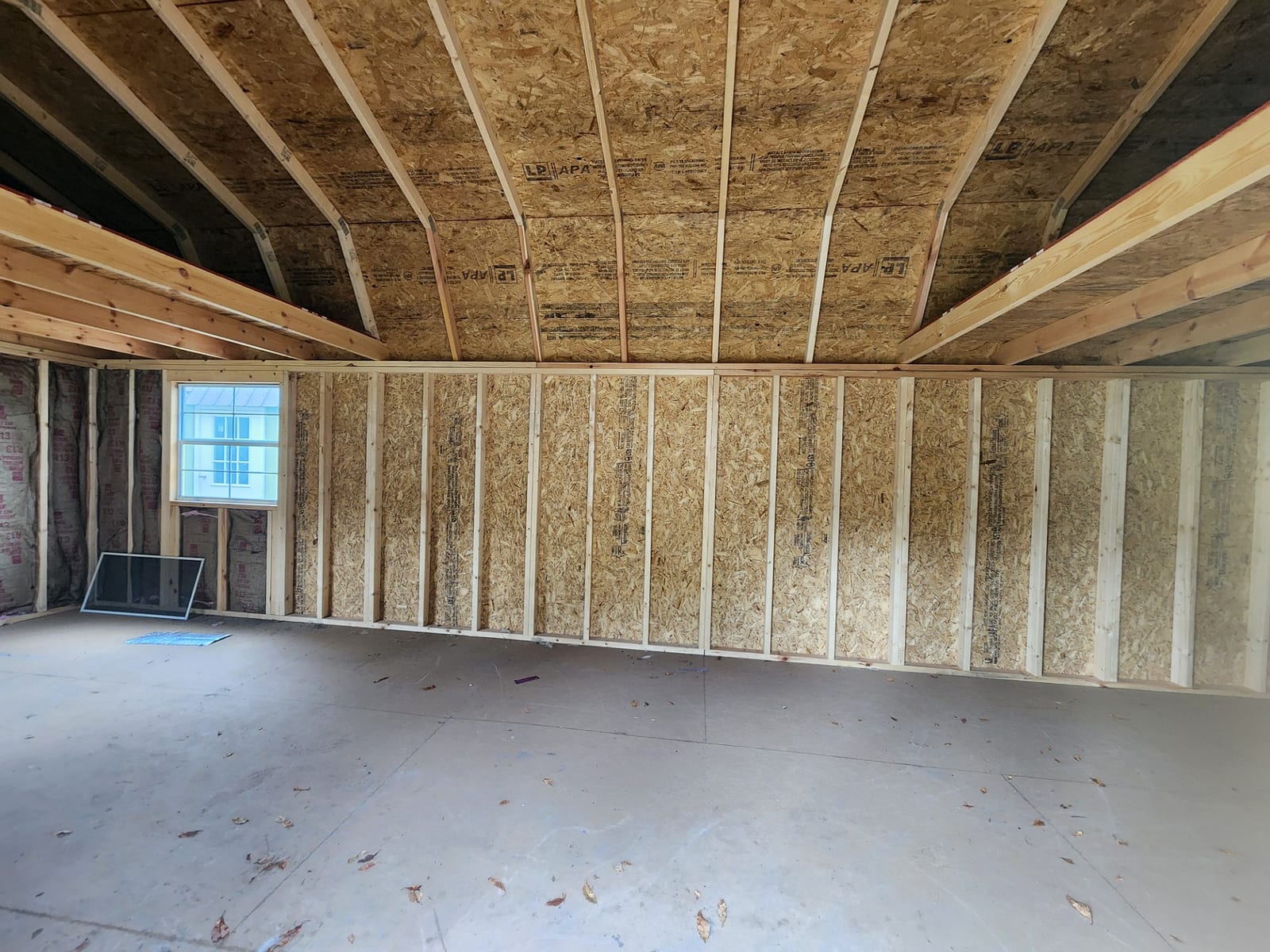 12x28 Side Lofted Barn at Toler's Coastal Structures - Newport