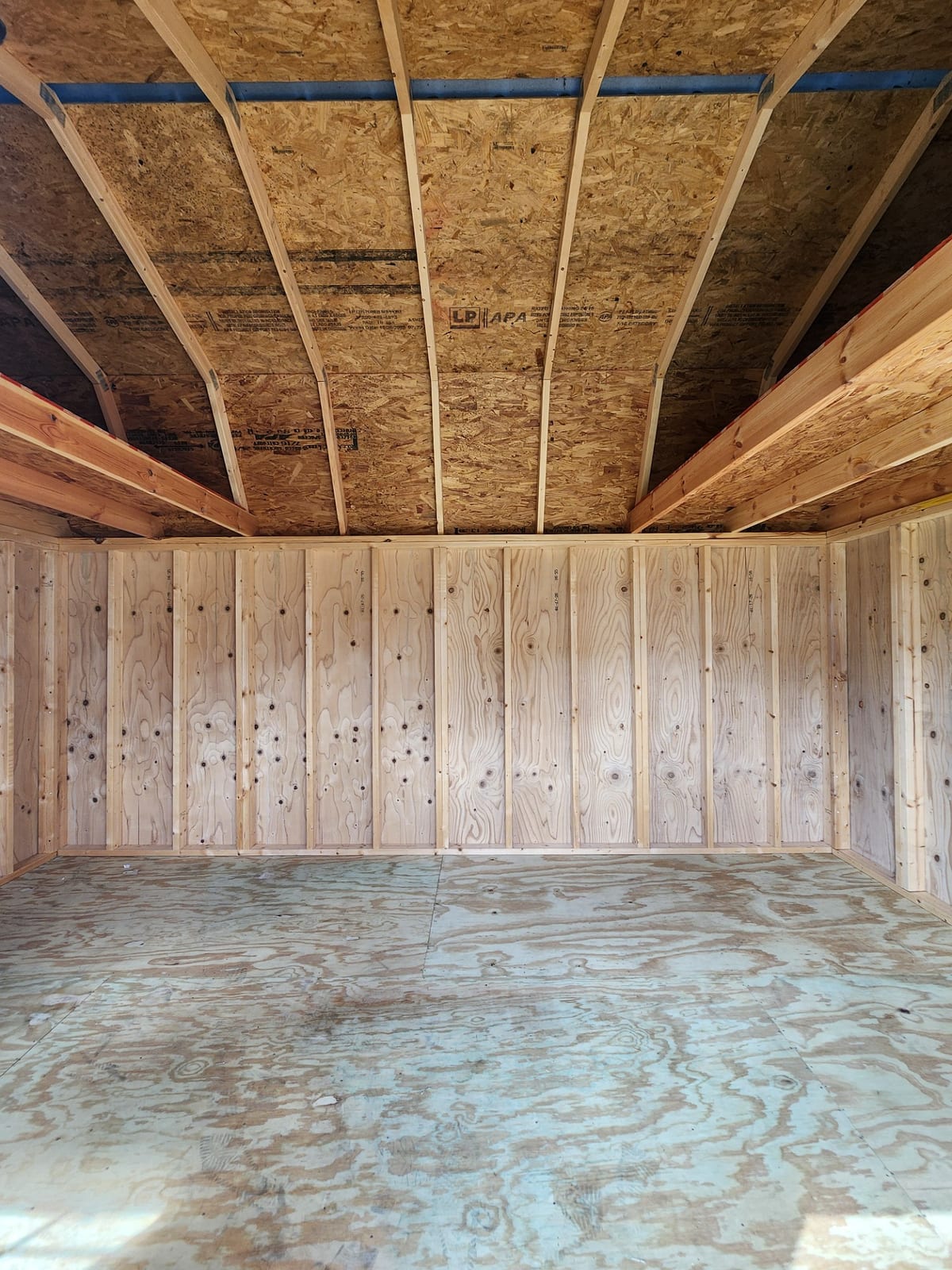 10x16 Side Lofted Barn at Toler's Coastal Structures - Newport