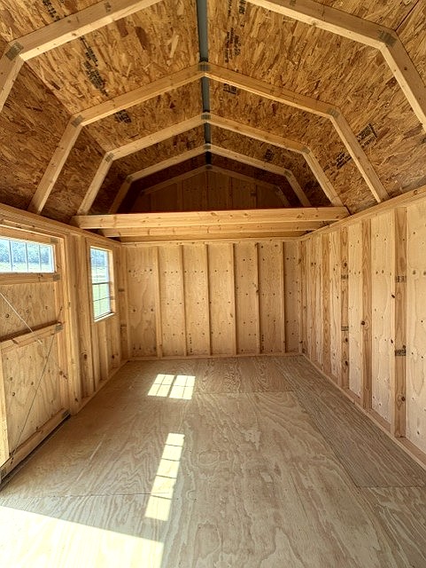 10x16 Side Lofted Barn at Truesite Portable Buildings