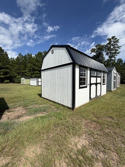 10x16 Side Lofted Barn at Truesite Portable Buildings