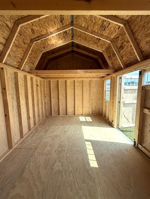 10x16 Side Lofted Barn at Truesite Portable Buildings
