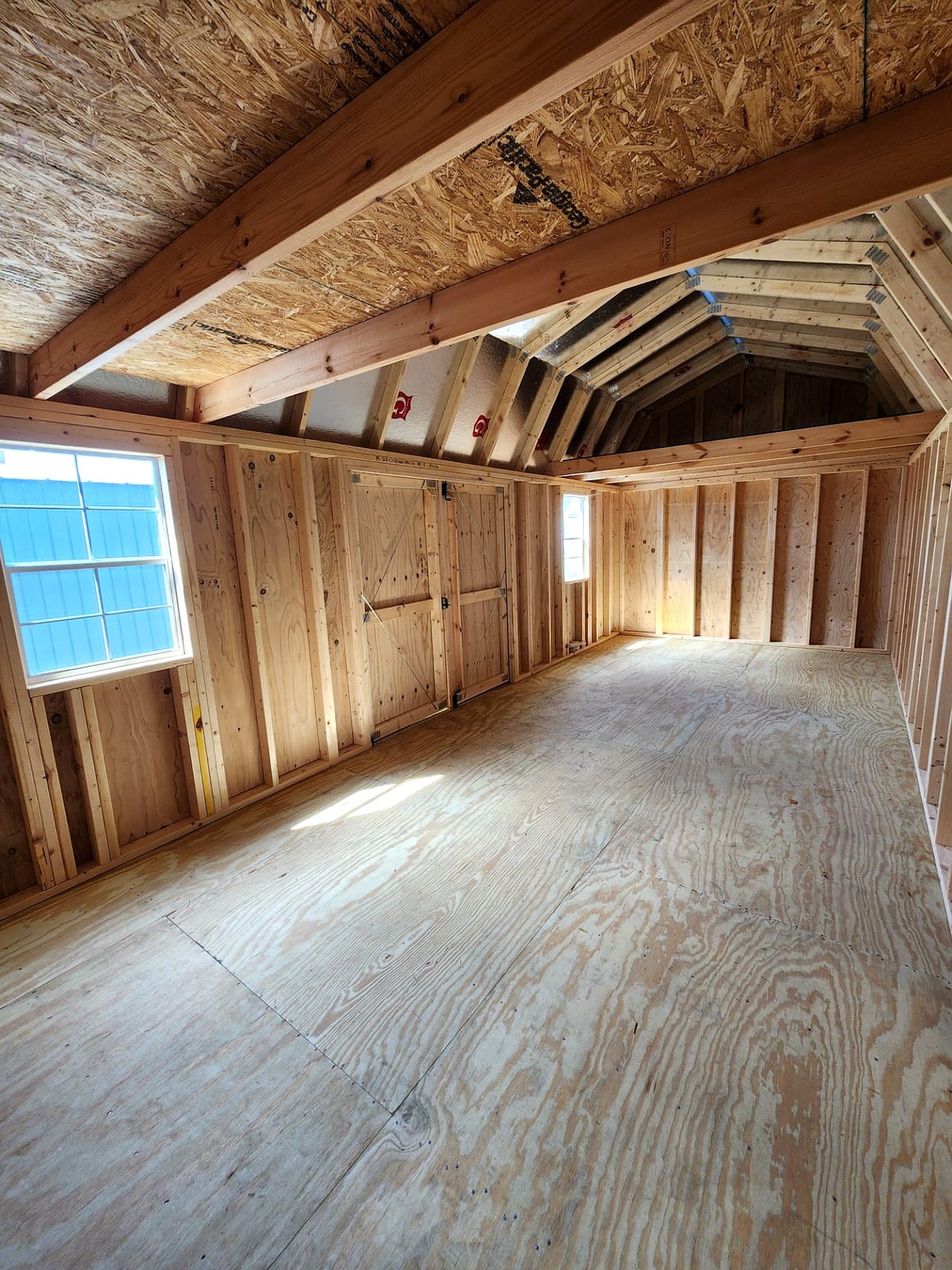 10x24 Side Lofted Barn at Toler's Coastal Structures - Newport