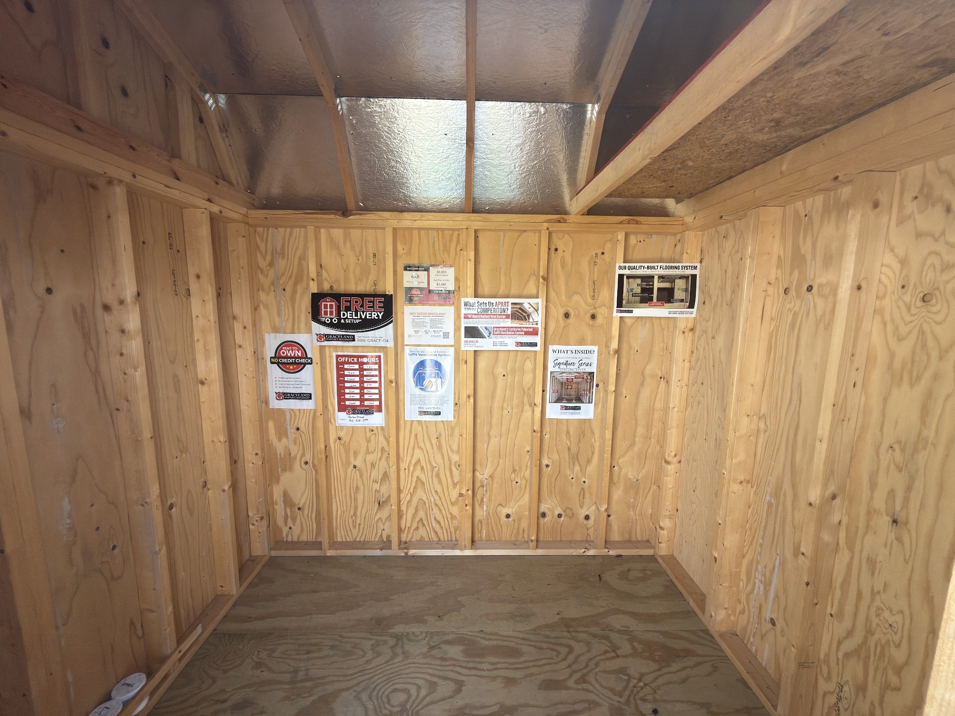 6x8 Side Lofted Barn at Toler's Coastal Structures - Newport