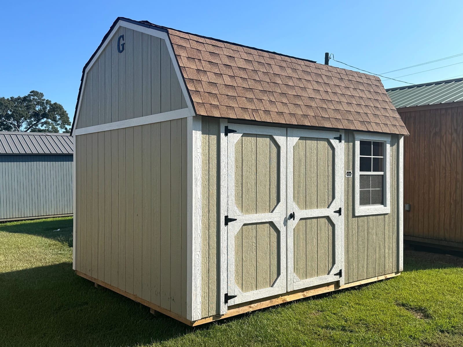 10x12 Side Lofted Barn at Southern Ag Equipment, LLC - Saint Francisville, Louisiana