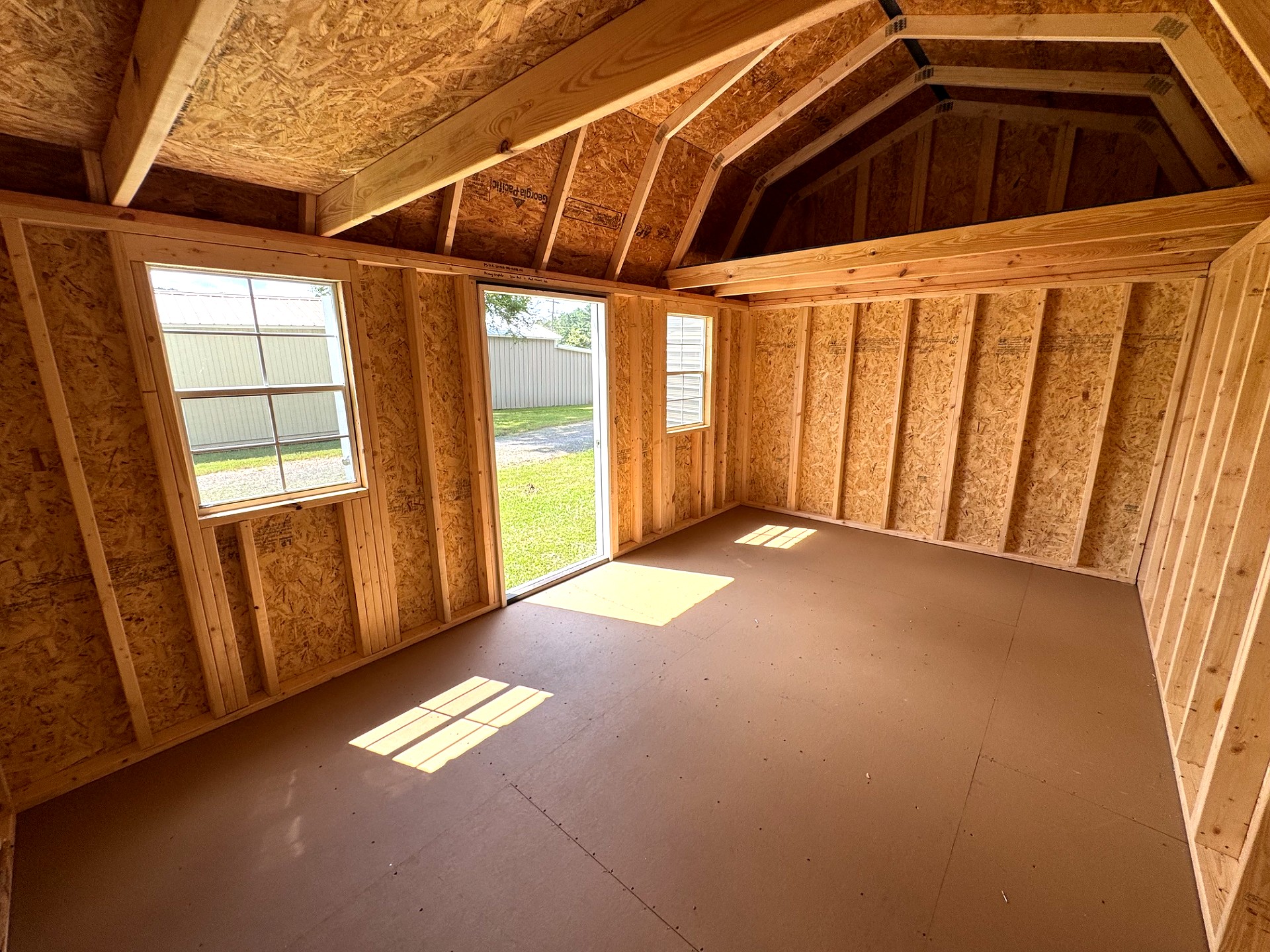 10x16 Side Lofted Barn at Southern Ag Equipment, LLC - Saint Francisville, Louisiana