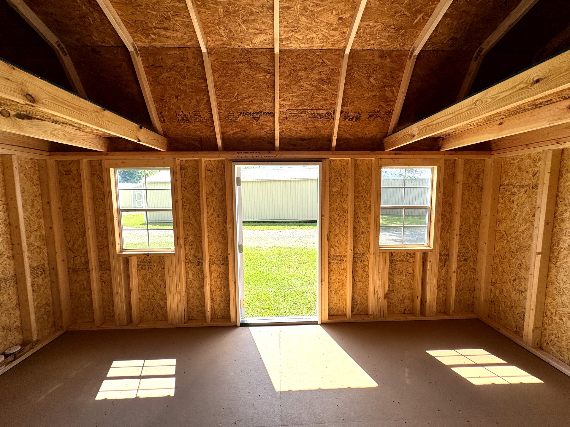 10x16 Side Lofted Barn at Southern Ag Equipment, LLC - Saint Francisville, Louisiana
