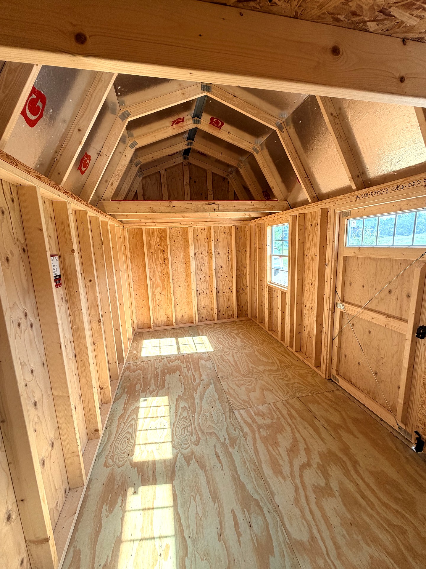 8x16 Side Lofted Barn at Graceland of Cumming