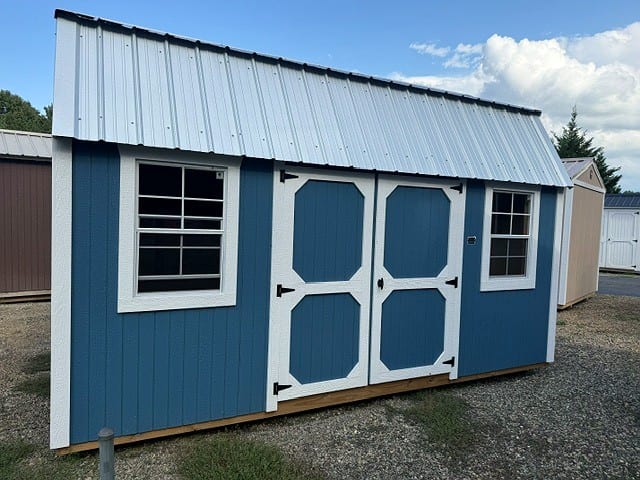 10x16 Side Lofted Barn at Graceland Portable Buildings of the Carolinas / Dixie Motors, LLC