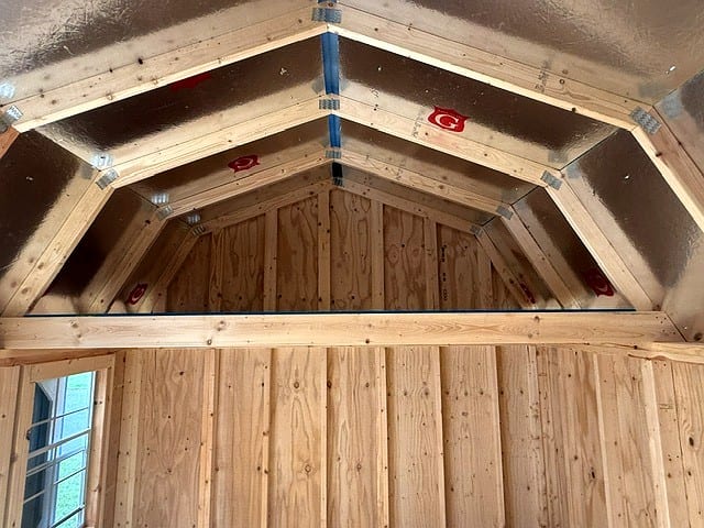 10x16 Side Lofted Barn at Graceland Portable Buildings of the Carolinas / Dixie Motors, LLC