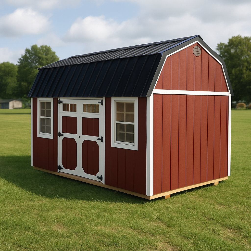 10x16 Side Lofted Barn at ACE Buildings - Graceland of Corpus Christi