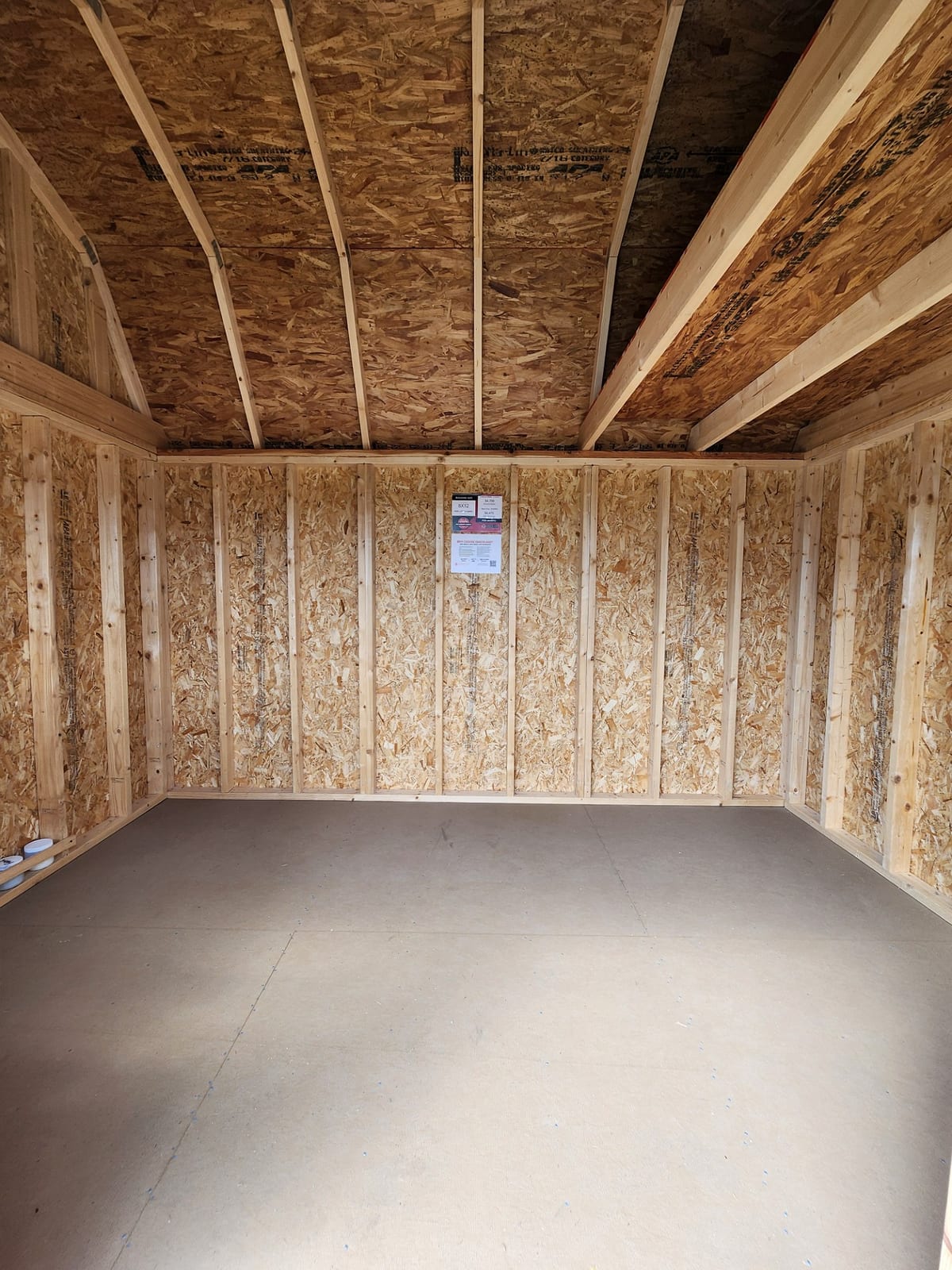 8x12 Side Lofted Barn at Toler's Coastal Structures - Newport