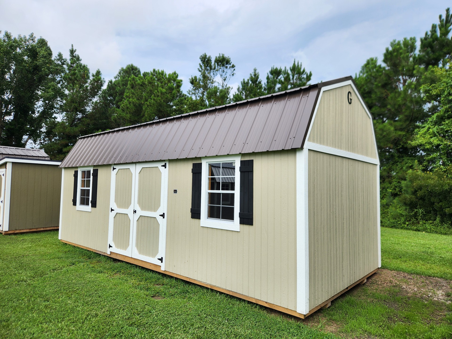 10x24 Side Lofted Barn at Toler's Coastal Structures - Newport