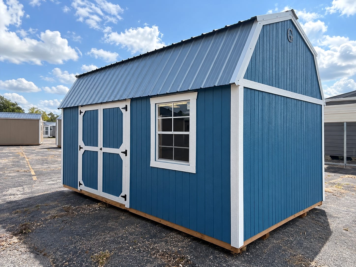 10x12 Side Lofted Barn at Tyler Lot- ETX Steel Tyler